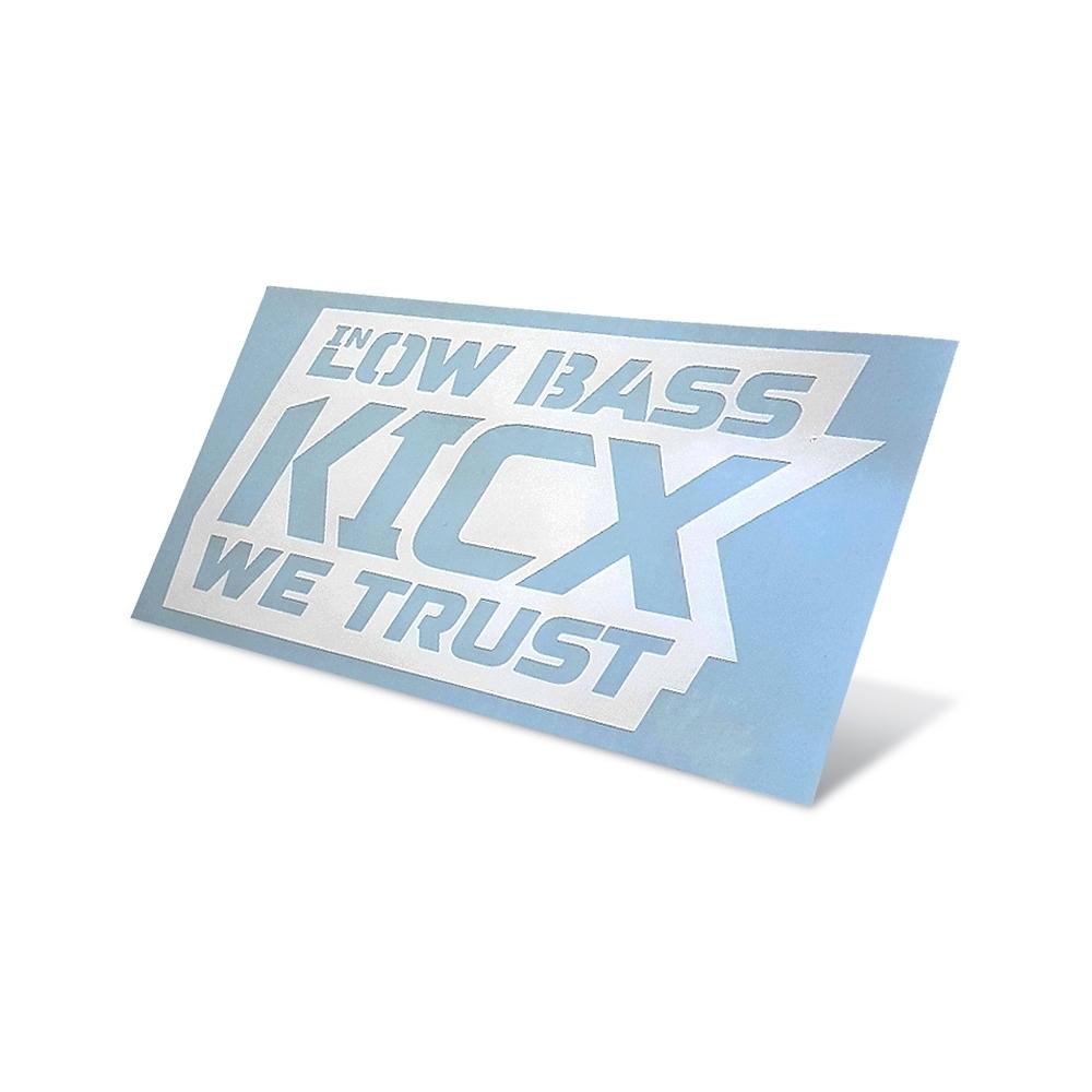 Наклейка In Low bass we trust